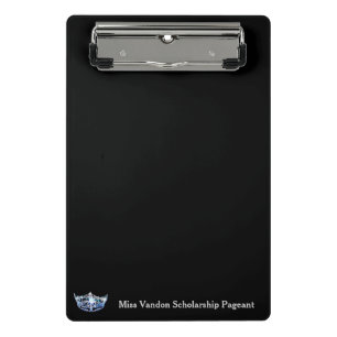 Miss America Style Crown Mini Clipboard Klemmbrett