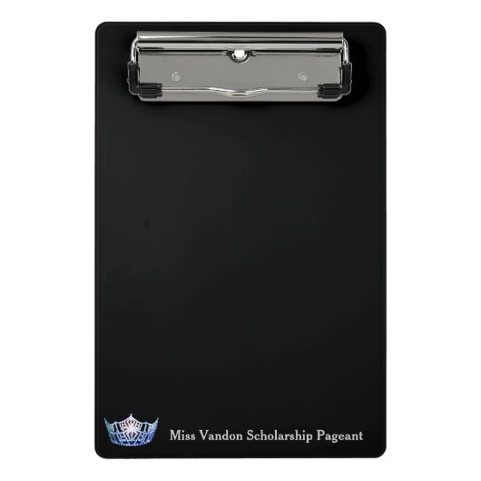 Miss America Style Crown Mini Clipboard Mini Klemmbrett (Vorderseite)