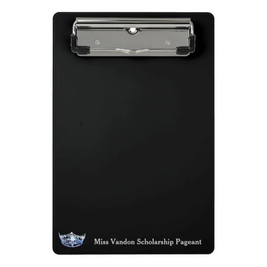 Miss America Style Crown Mini Clipboard Mini Klemmbrett (Vorderseite)