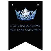 Miss America Style Crown Party Bunting Banner (Zweite Fahne)