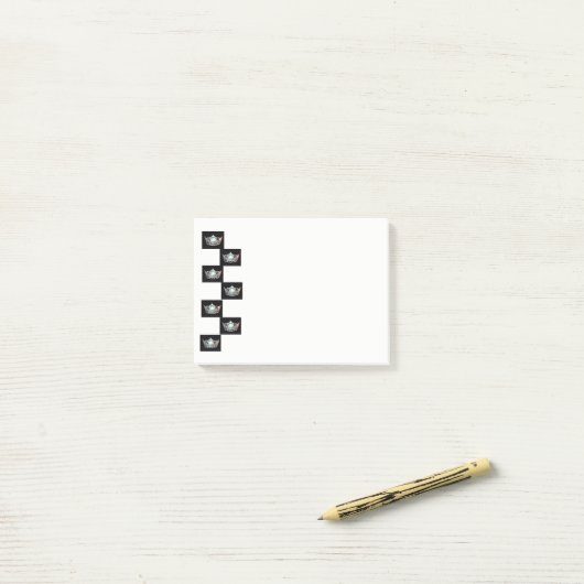 Miss America style Crown Post-it-Notes Post-it Klebezettel (Auf Schreibtisch)