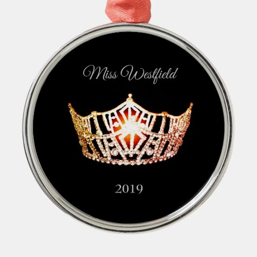 Miss America style Crown Weihnachtsschmuck (Vorne)