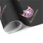 Miss America style Crown Weihnachtswrapping Paper Geschenkpapier (Rolleneckpunkt)