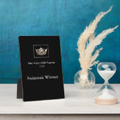 Miss America style Custom Awards Plaque Fotoplatte (Seite)
