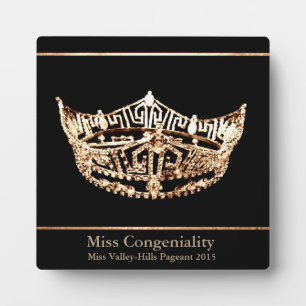 Miss America style Custom Awards Plaque Fotoplatte