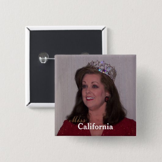 Miss America Style Custom Pageant Buttons (Vorne & Hinten)