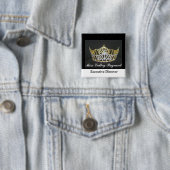 Miss America Style Custom Pageant Buttons Crown (Beispiel)