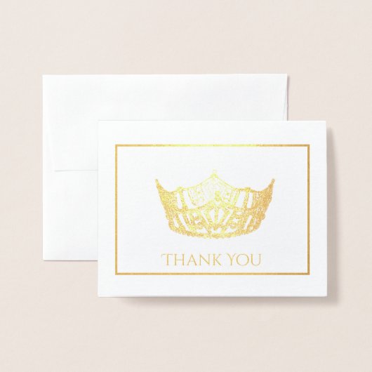 Miss America Style Foil Crown Card Folienkarte (Vorderseite mit Umschlag)
