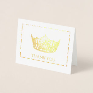 Miss America Style Foil Crown Card Folienkarte