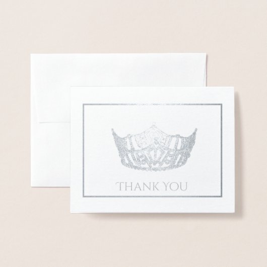 Miss America Style Foil Crown Card Folienkarte (Vorderseite mit Umschlag)