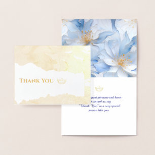 Miss America Style Foil Crown-Floral Gruß Folienkarte