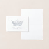 Miss America Style Foil Crown Mini Card Folienkarte (Anzeige)