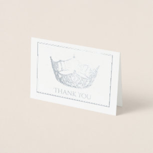 Miss America Style Foil Crown Mini Card Folienkarte