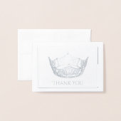 Miss America Style Foil Crown Mini Card Folienkarte (Vorderseite mit Umschlag)