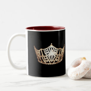 Miss America Style Gold Crown Tasse