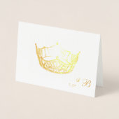 Miss America Style Gold Foil Crogram Card Folienkarte (Vorderseite)
