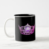 Miss America Style Hot Pink Crown Tasse (Links)