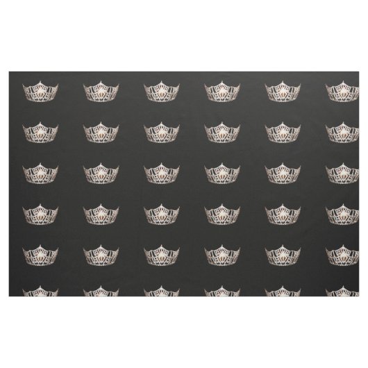Miss America Style Large Crown Muster Fabric Stoff (Fat Quarter (45,7 x 55,9 cm))