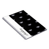 Miss America Style Notebook-Crown & Individuelle N Notizblock (Rechte Seite)