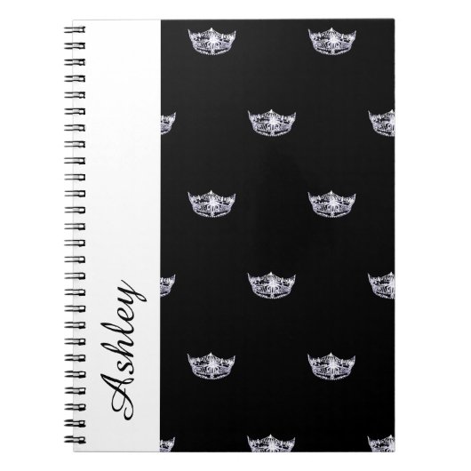 Miss America Style Notebook-Crown & Individuelle N Notizblock (Vorderseite)