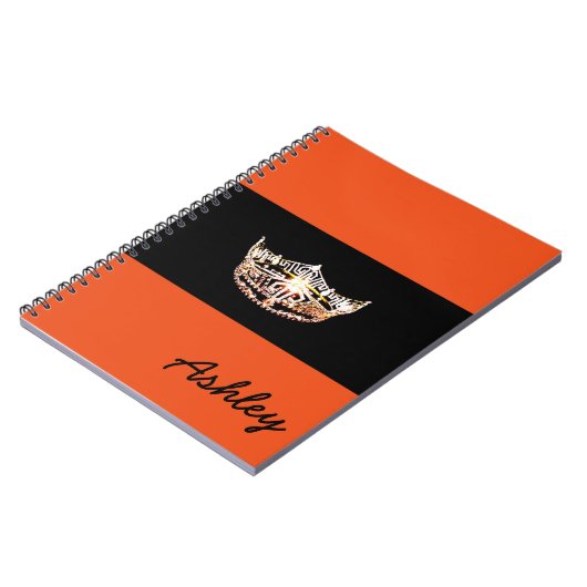Miss America style Notebook-Crown & Individuelle N Notizblock (Linke Seite)
