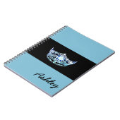 Miss America style Notebook-Crown & Individuelle N Notizblock (Linke Seite)