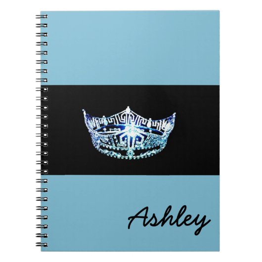 Miss America style Notebook-Crown & Individuelle N Notizblock (Vorderseite)