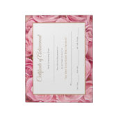 Miss America style Pageant Certificates-Achievment Notizblock (Rotiert)