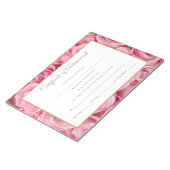 Miss America style Pageant Certificates-Achievment Notizblock (angewinkelt)