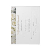 Miss America style Pageant Certificates-Achievment Notizblock (Rotiert)