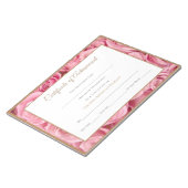Miss America style Pageant Certificates-Achievment Notizblock (angewinkelt)