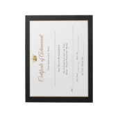 Miss America style Pageant Certificates-Achievment Notizblock (Rotiert)