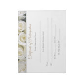 Miss America style Pageant Certificates-particptme Notizblock (Rotiert)