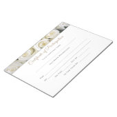 Miss America style Pageant Certificates-particptme Notizblock (angewinkelt)