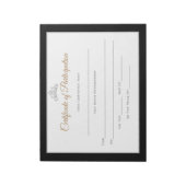 Miss America style Pageant Certificates-particptt Notizblock (Rotiert)