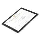 Miss America style Pageant Certificates-particptt Notizblock (angewinkelt)