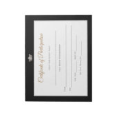 Miss America style Pageant Certificates-particptt Notizblock (Rotiert)