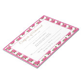 Miss America style Pageant Certificates - Rose Notizblock (angewinkelt)