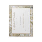 Miss America style Pageant Certificates - Rose Notizblock (Rotiert)