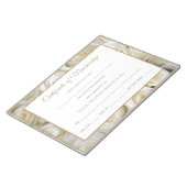 Miss America style Pageant Certificates - Rose Notizblock (angewinkelt)