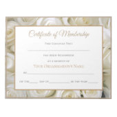 Miss America style Pageant Certificates - Rose Notizblock (Vorderseite)