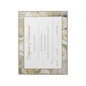 Miss America style Pageant Certificates - Rose Notizblock (Rotiert)