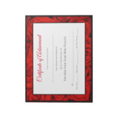 Miss America style Pageant Certificates - Rose Notizblock (Rotiert)