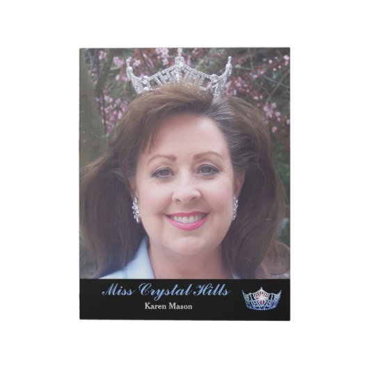 Miss America Style Pageant Crown Autograph Pad Notizblock (Rotiert)