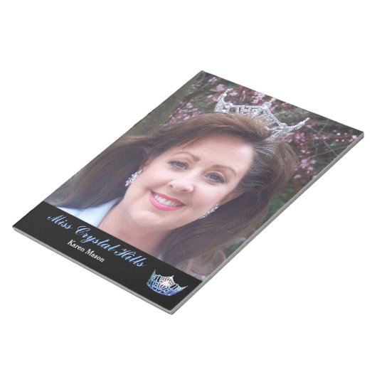 Miss America Style Pageant Crown Autograph Pad Notizblock (angewinkelt)