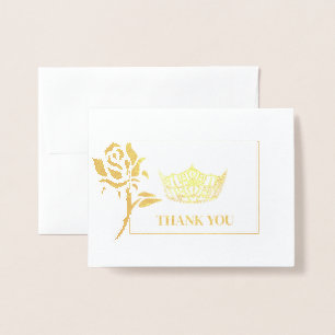 Miss America Style Pageant Crown Folienkarte