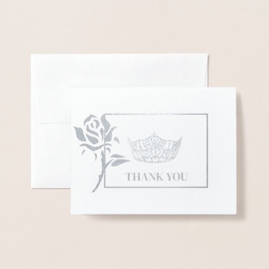 Miss America Style Pageant Crown Folienkarte (Vorderseite mit Umschlag)