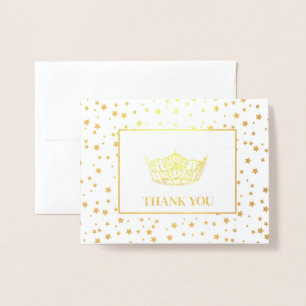 Miss America Style Pageant Crown Folienkarte
