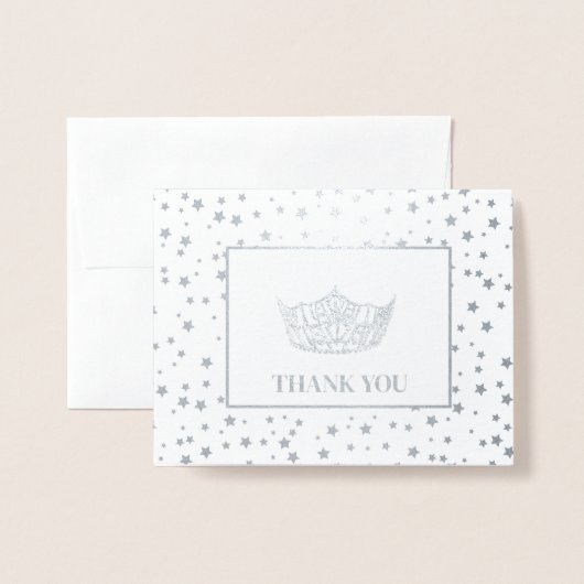 Miss America Style Pageant Crown Folienkarte (Vorderseite mit Umschlag)