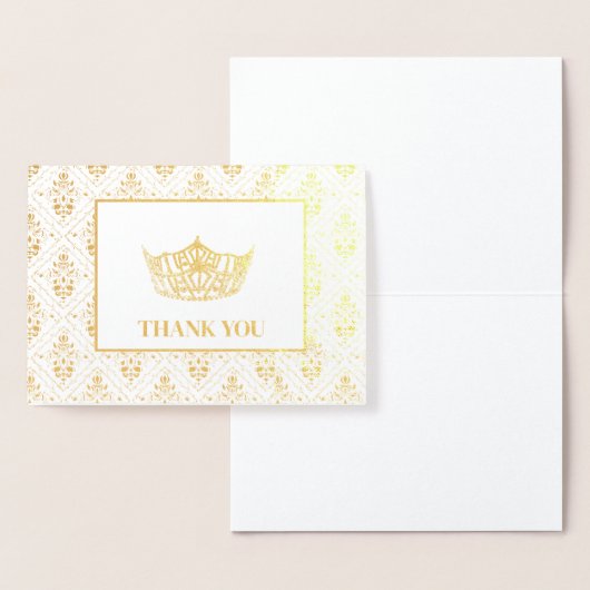 Miss America Style Pageant Crown Folienkarte (Anzeige)